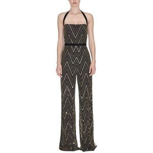 Reem Acra Womens Beaded Jumpsuit
